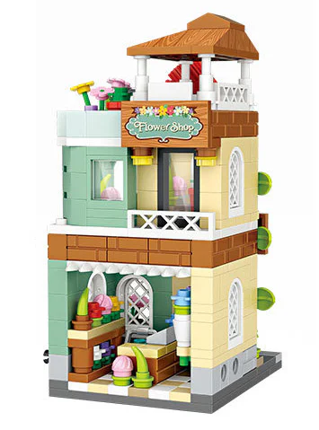 Mini Street View, Flower Shop 俐智LOZ 1633 image 1