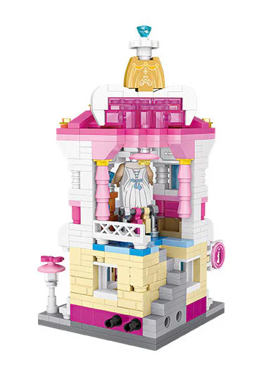 A mini street view, a wedding dress shop 俐智LOZ 1636 image 1