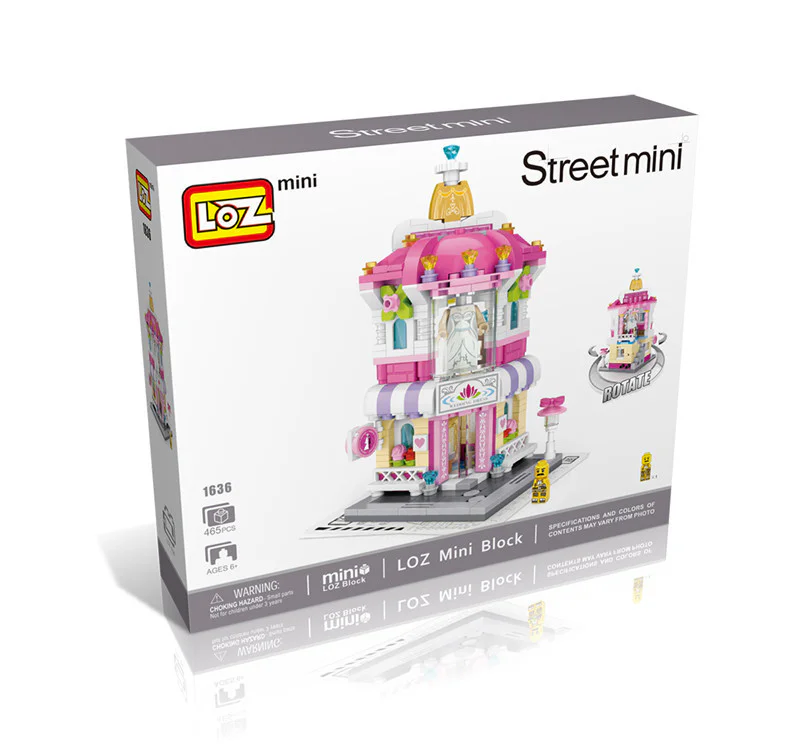 A mini street view, a wedding dress shop 俐智LOZ 1636 image 2