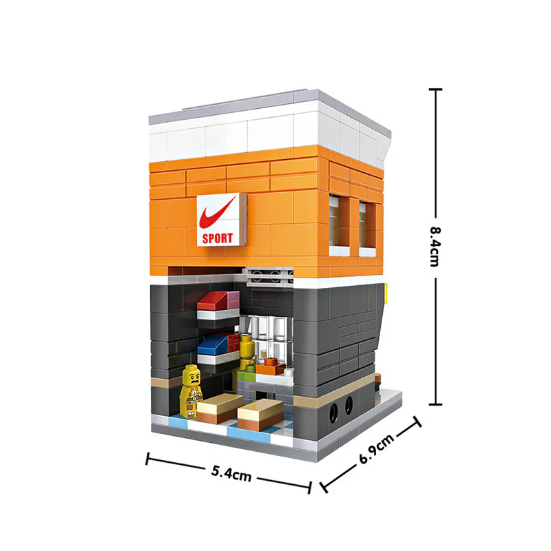 A mini street view, a sports dress shop 俐智LOZ 1604 image 1