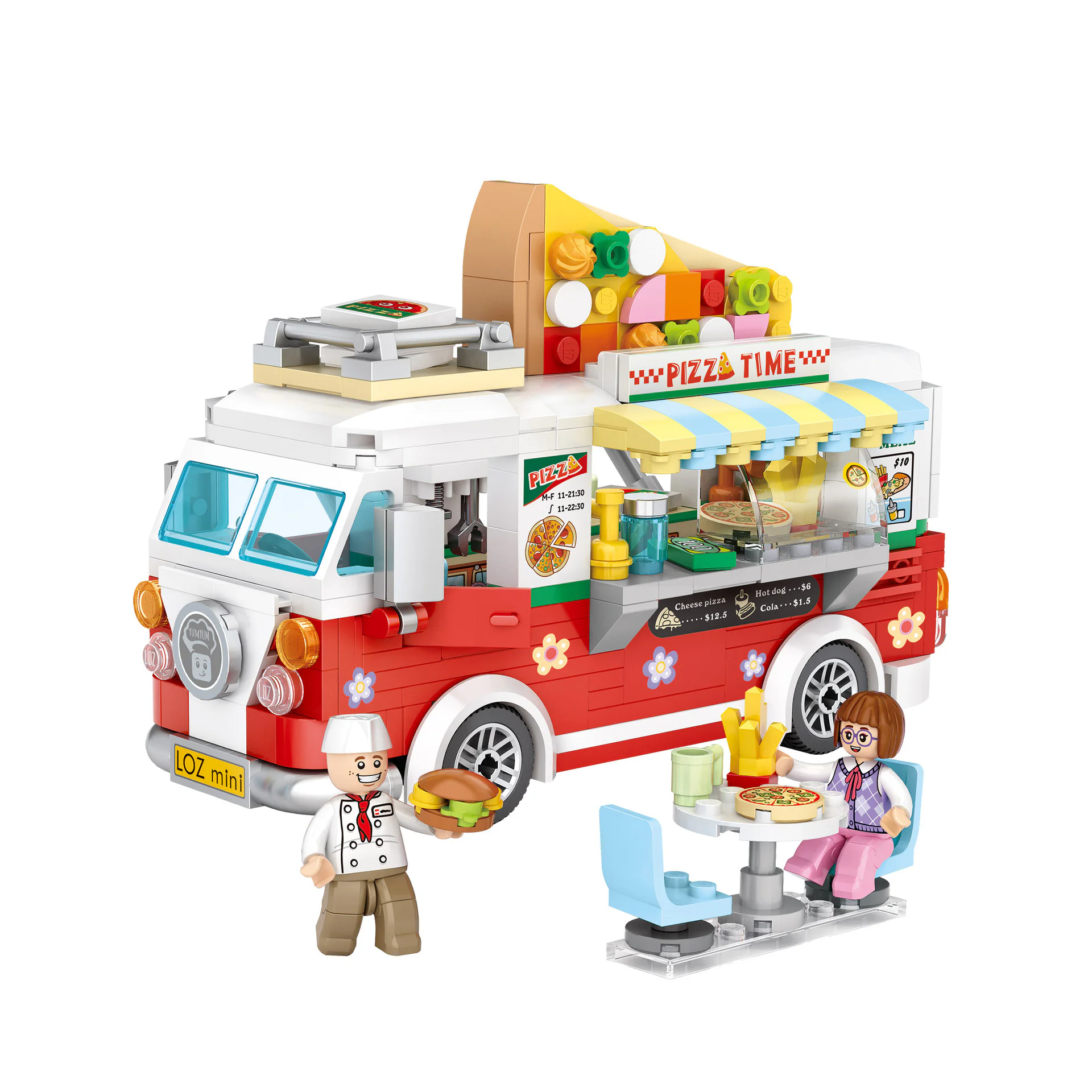 Food car: pizza car 俐智LOZ 1739