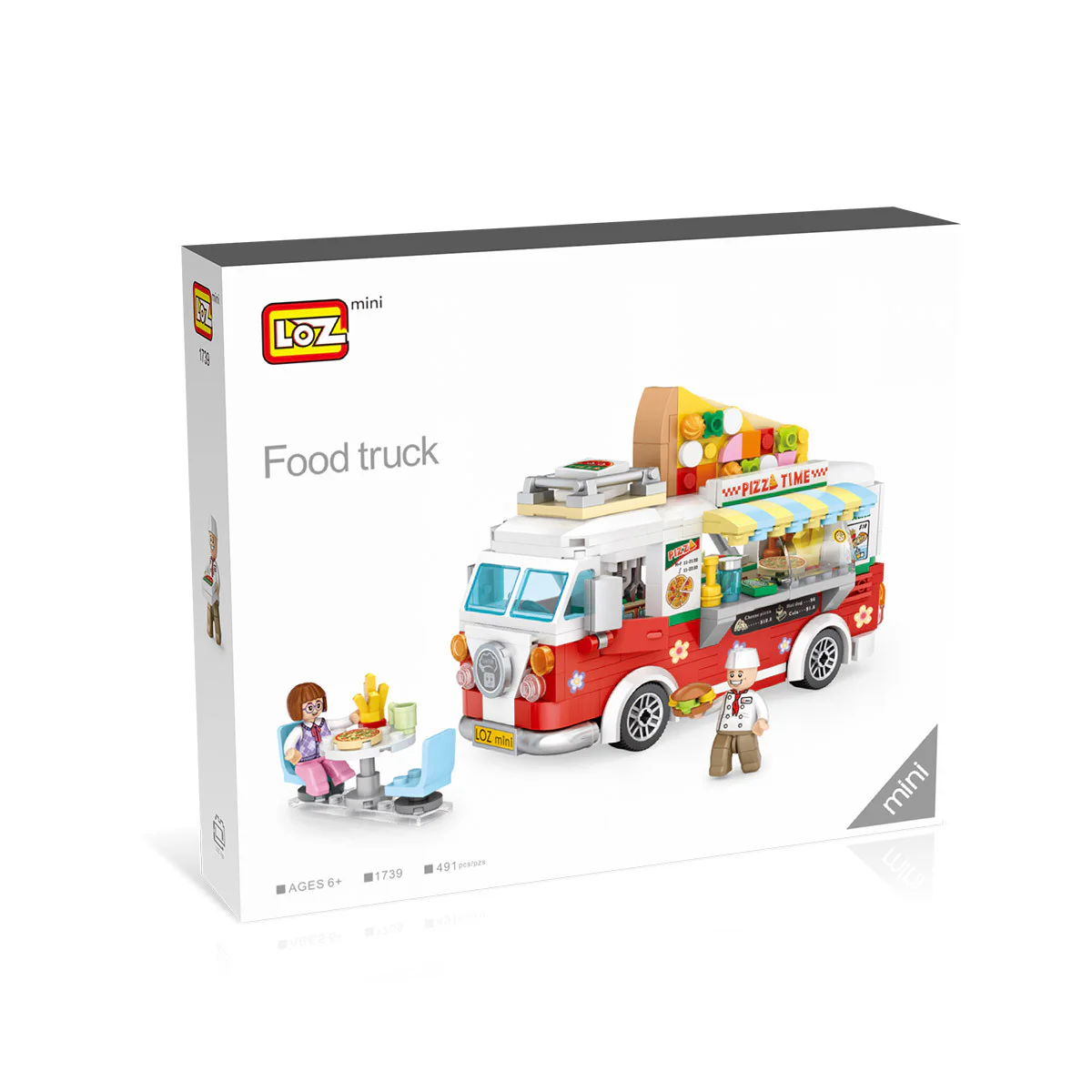 Food car: pizza car 俐智LOZ 1739 image 1