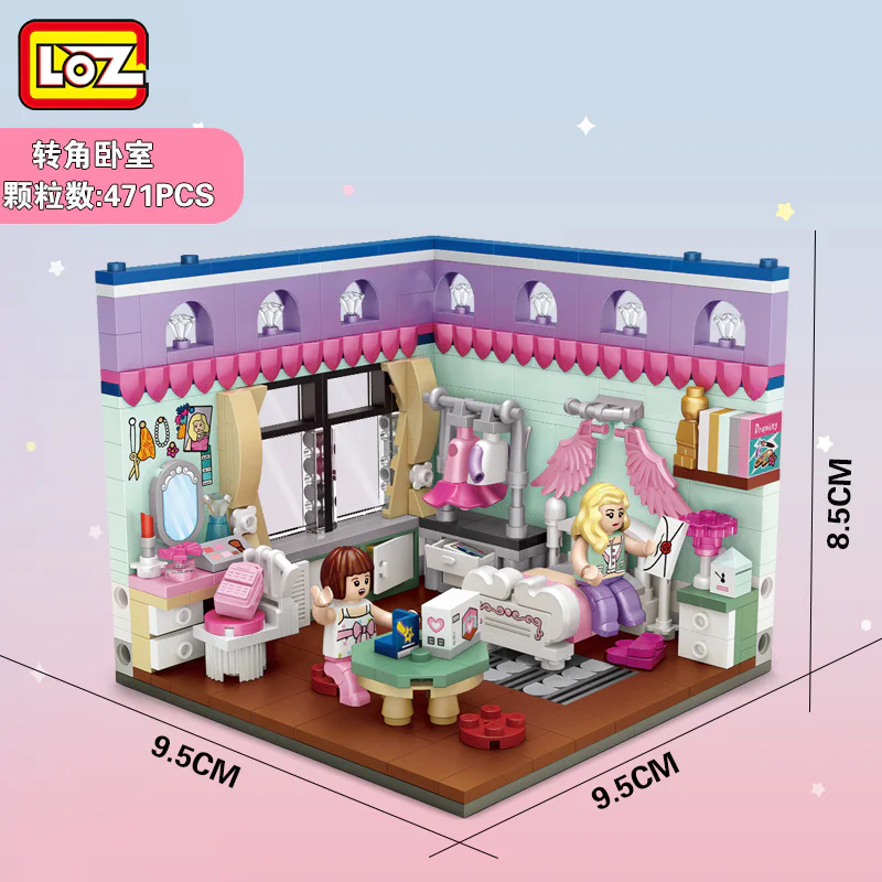 Home setting, bedroom 俐智LOZ 1902