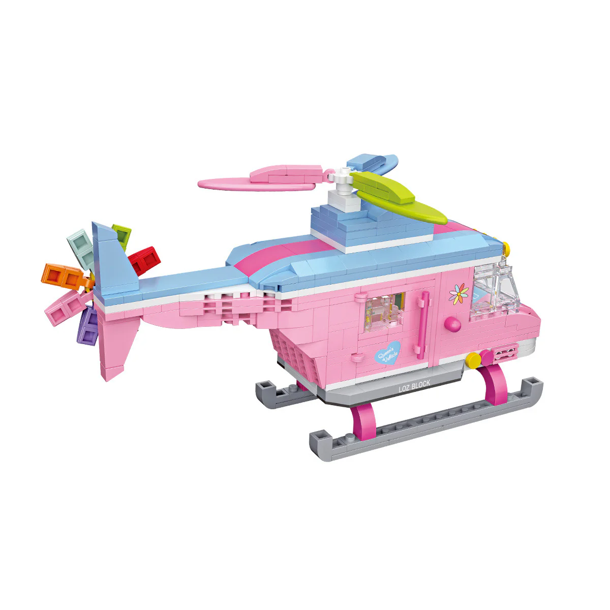 Pink helicopters 俐智LOZ 1121 image 1