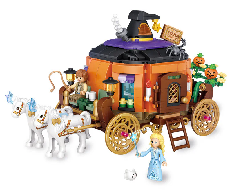 Halloween pumpkin cart 俐智LOZ 1134
