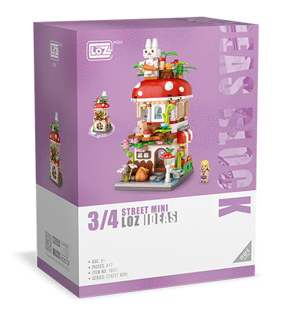 Mini Street View: Mushroom House 俐智LOZ 1651 image 1
