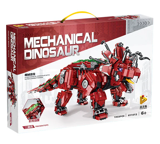 Light mechanical dinosaurs: large mechanical triangles 潘洛斯 PANLOSBRICK 611012 image 2