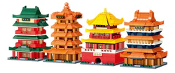 Four large buildings