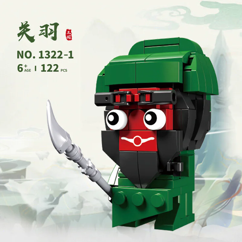 5 sections: Guan Yu, Huang, Mahg, Zhang Fei, Zhao Yun 联合创想/B牌 1322 image 1