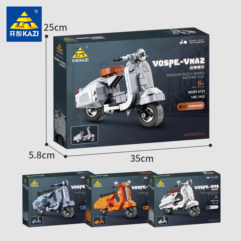 VOSPE-946 CLASSIC MOTORCYCLE 开智 KAZI/高博乐 GBL KY6124 image 2