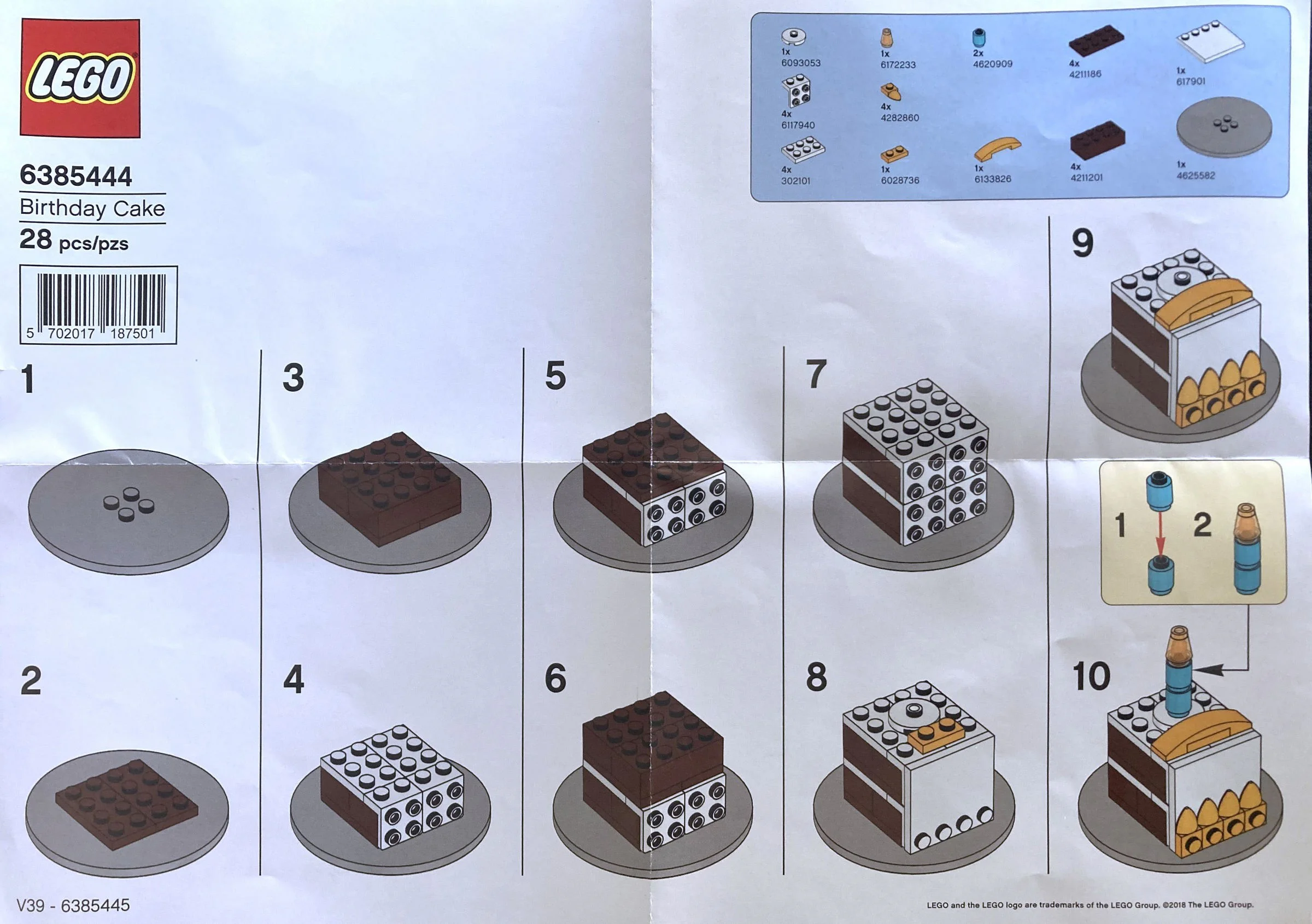 Birthday cake 乐高 LEGO 6385445 image 1