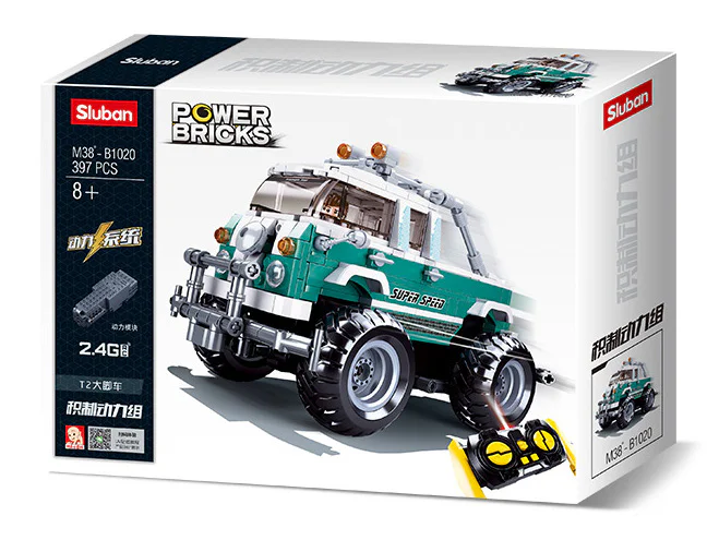 TRUCK, T2 LARGE FOOT REMOTE DRIFT 小鲁班 Sluban M38-B1020 image 1