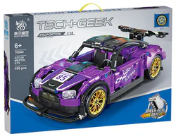 A purple sports car