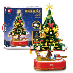 Music Christmas tree music box