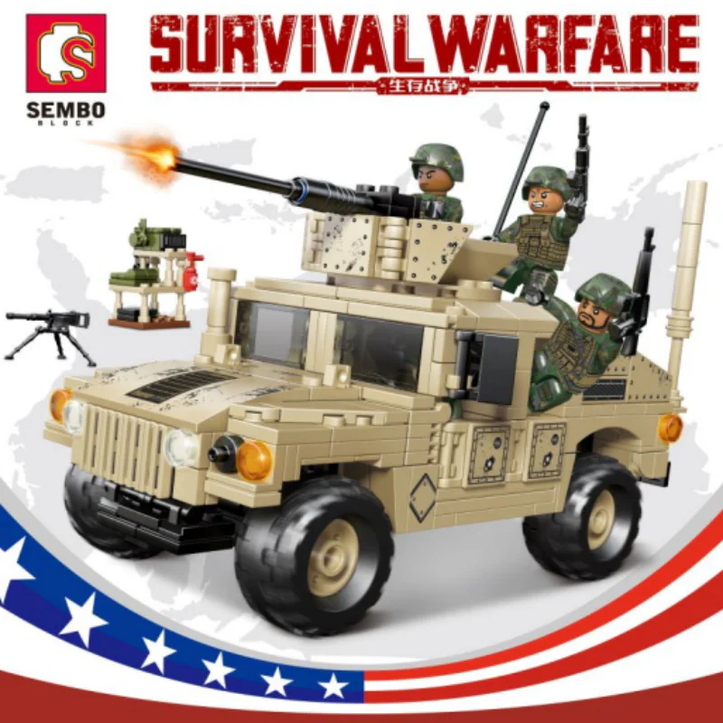 SURVIVAL WAR: HUMMER M1114 LIGHT ARMOURED VEHICLE 森宝 SEMBO 207121
