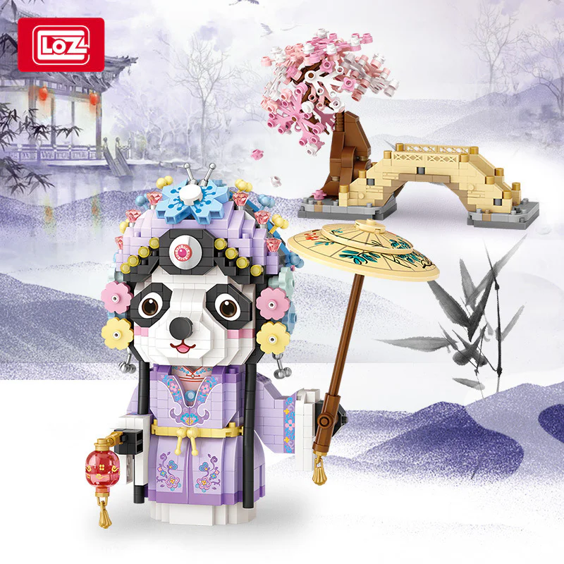 National populs, blue pandas 俐智LOZ 8102 image 1