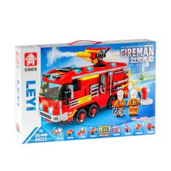 Flaming Fire Eng: Fire Spray Truck Rescue 33 Models