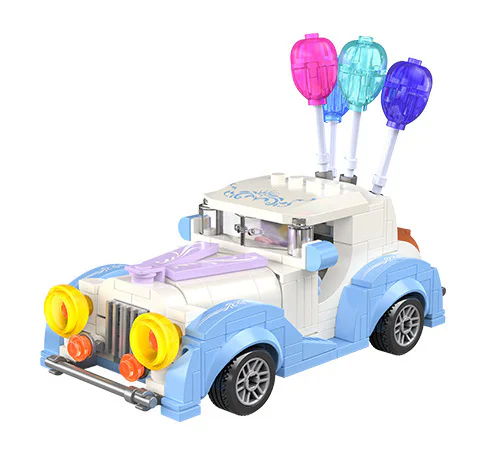 The tide wants to create something: a balloon car 佳奇积木 JAKI JK8308