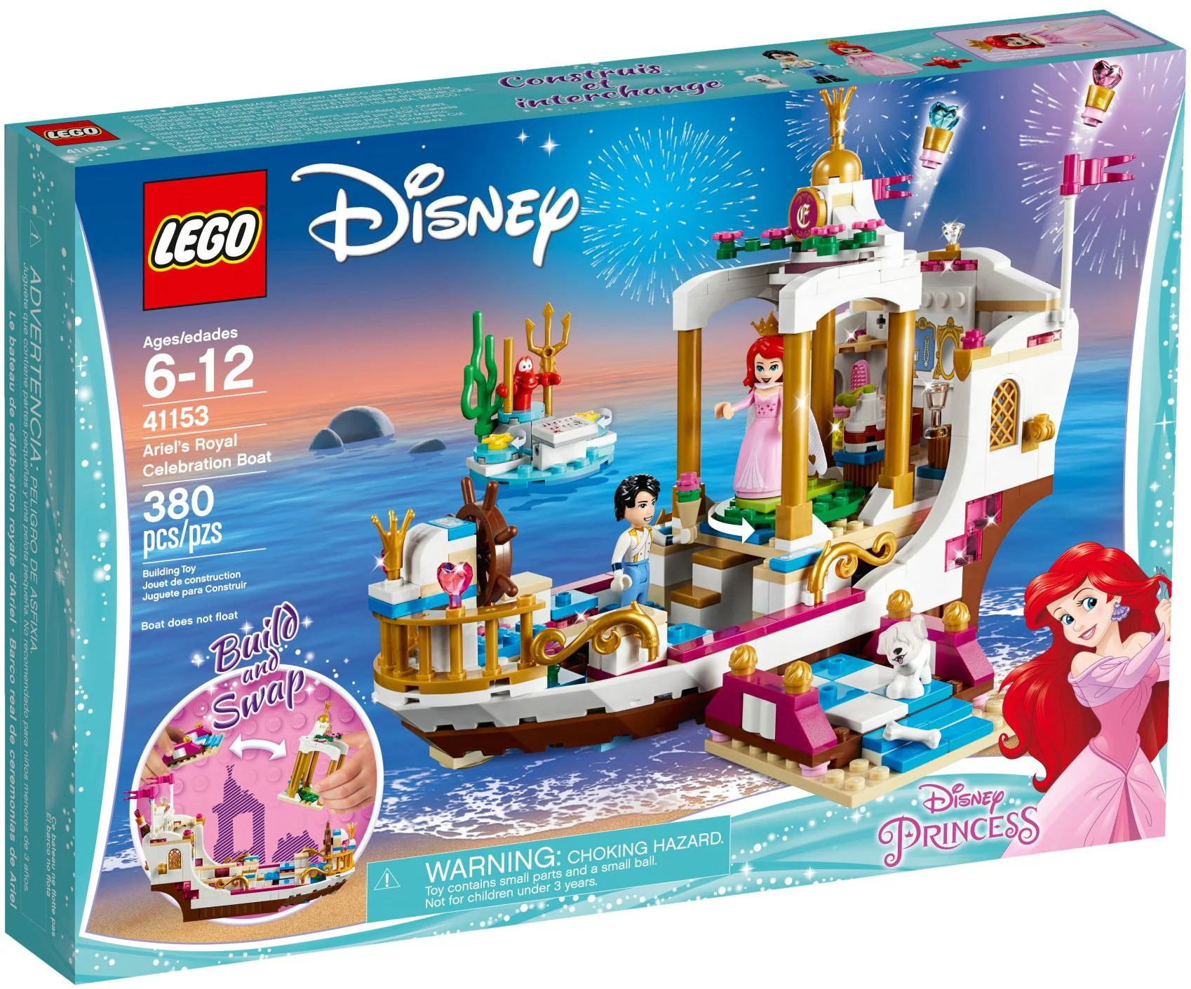 The Grand Celebration Ship of the Beautiful Mermaid Ariel's Royal Court. 双象 SX 3009 image 2