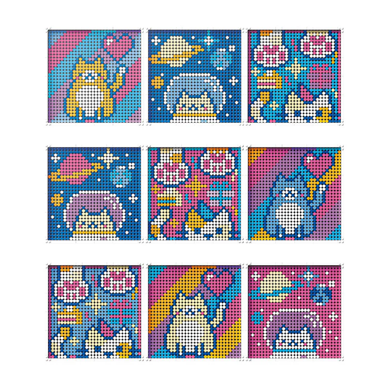 A pixel of a variable cat 佳奇积木 JAKI JK8261 image 1