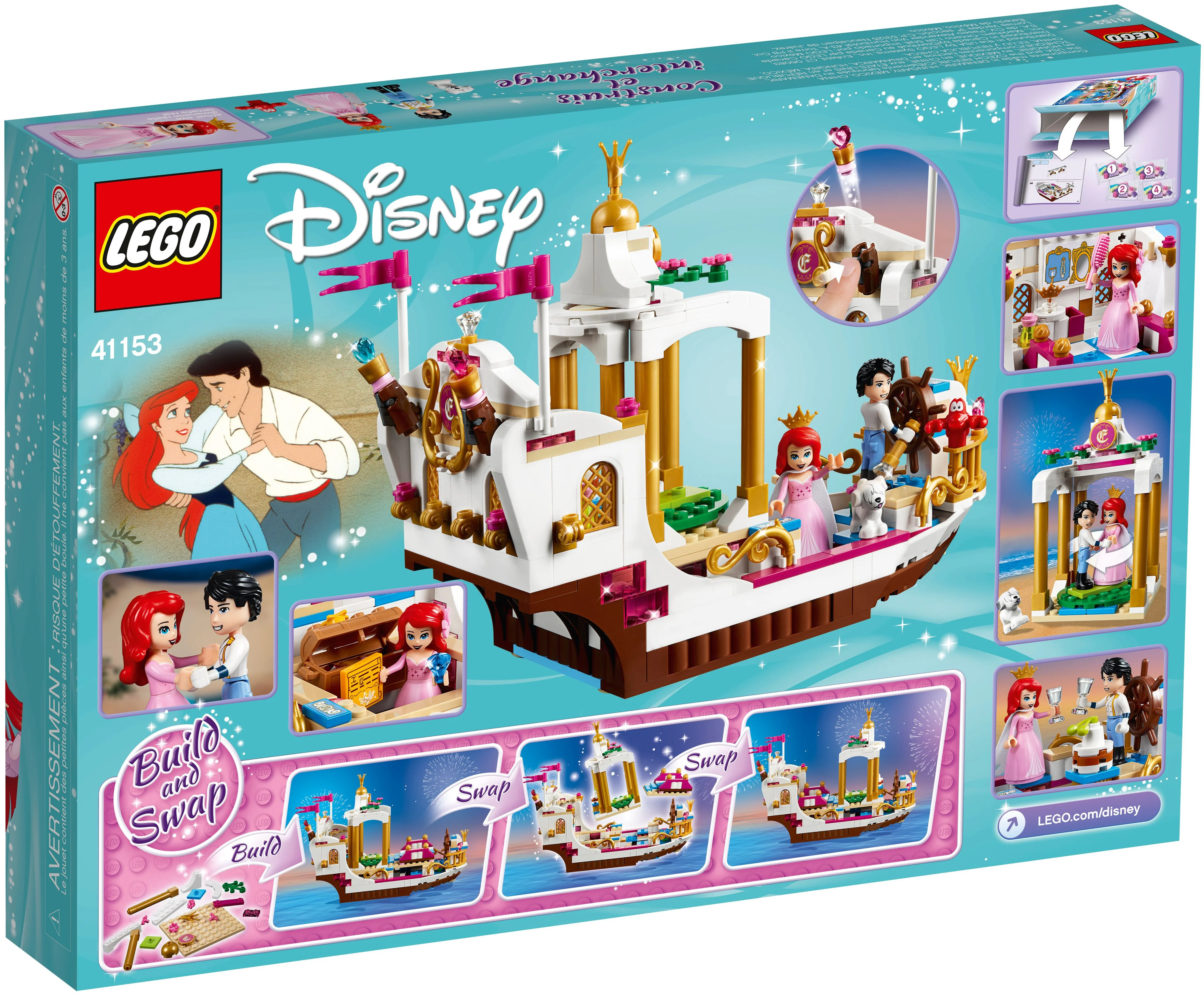 The Grand Celebration Ship of the Beautiful Mermaid Ariel's Royal Court. 双象 SX 3009 image 3