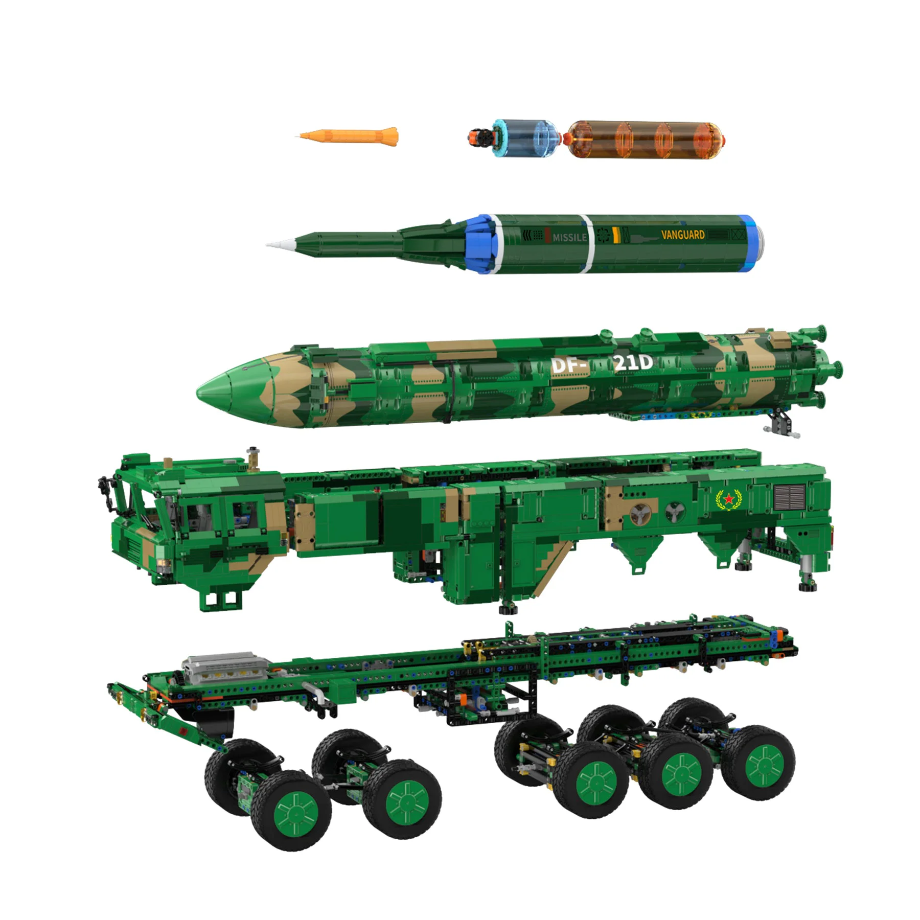 EAST WIND-21D ANTI-SHIP BALLISTIC MISSILE 咔搭 CaDA/双鹰 DoubleE C56031 image 2