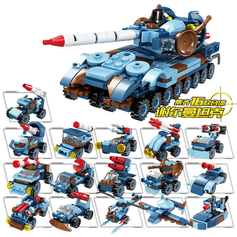 Field forces: Sherman tanks 16 and 1 开智 KAZI/高博乐 GBL 84100 image 1