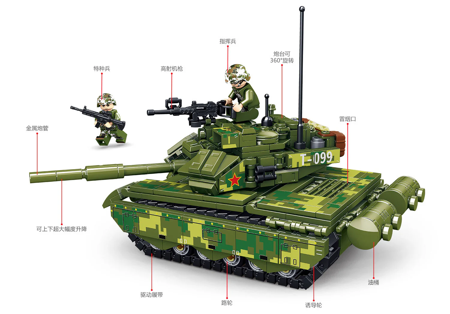 Type-99 main battle tank 酷宇模型KUYU MOXING KY7066