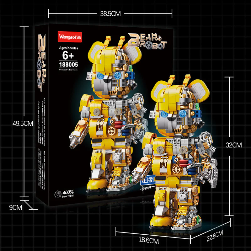 Bumblebee Mechanical Bear 400% 万高Wangao 188005 image 1