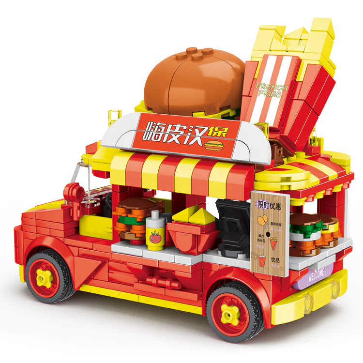 Food truck: Hamburg French fries 明迪 minGDi/磊宝 LEIBAO 10105 image 2