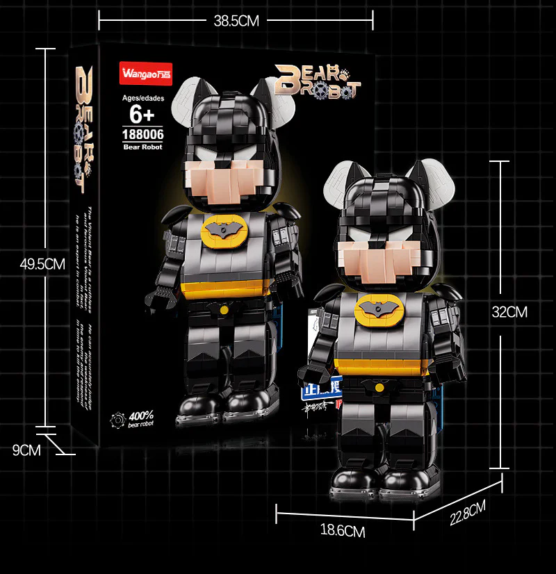 Batman mechanical bear 400% 万高Wangao 188006 image 1