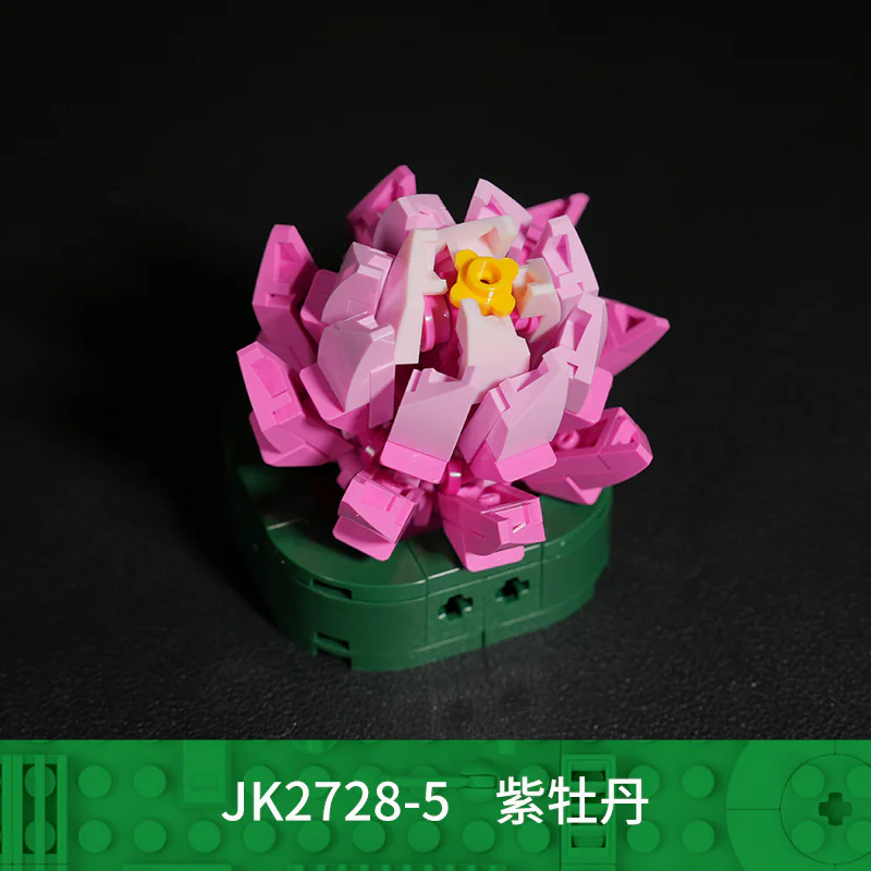Vegetable logs, extra meat, six units, late-summer dances, eggs and peaches, pixie ball, Kim-ming, purple-tang, eggs 佳奇积木 JAKI JK2728 image 8