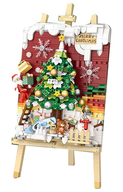 Christmas stereo: Christmas tree cart stereo