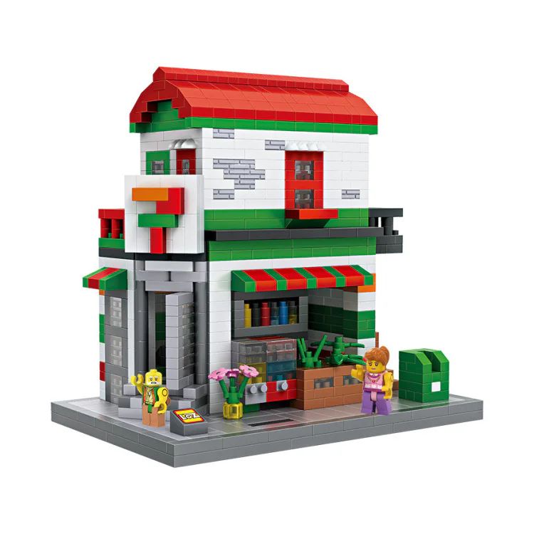 Convenient shop building 俐智LOZ 9037