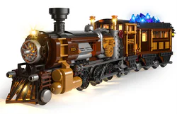 A steam train full of ores