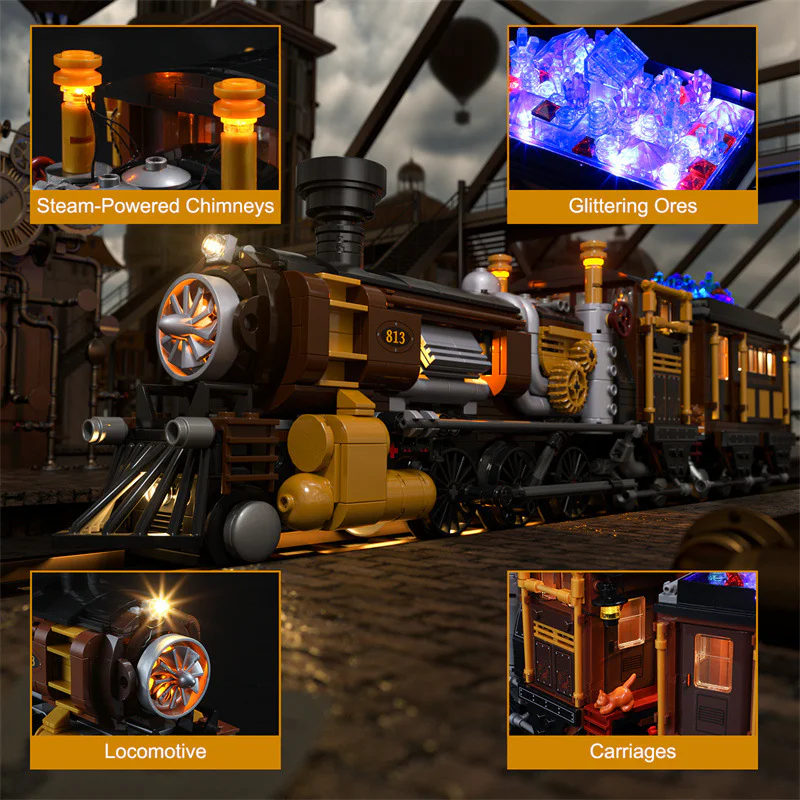 A steam train full of ores Amazing Brick F9006 image 4