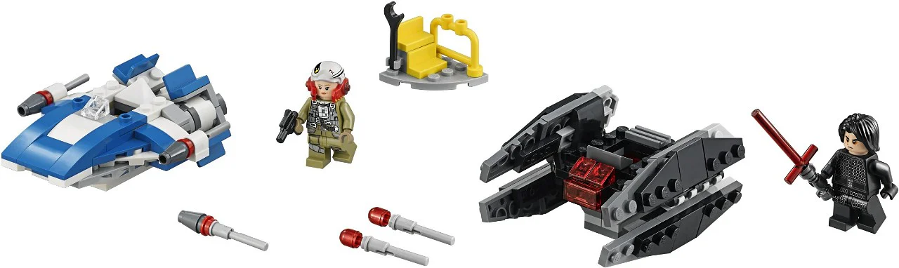 Micro Fighter: A-wing fighter vs TIE Silencer 10896