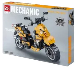 Yellow motorcycle