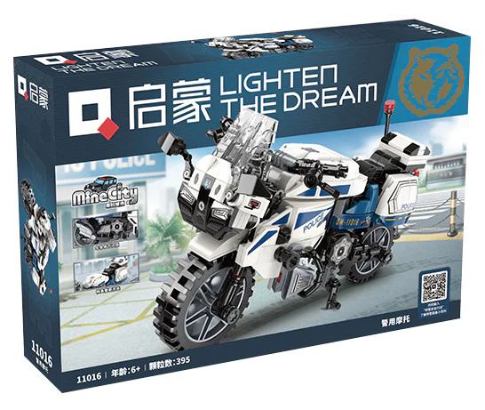 Police motorcycle 启蒙 QMAN/ENLIGHTEN/Keeppley 11016 image 1