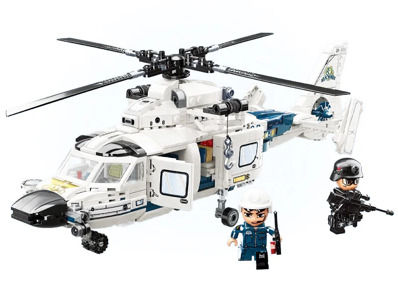 Special police patrol helicopters 启蒙 QMAN/ENLIGHTEN/Keeppley 11019