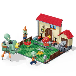 Zombies of the Botanical War: front yard scene suit