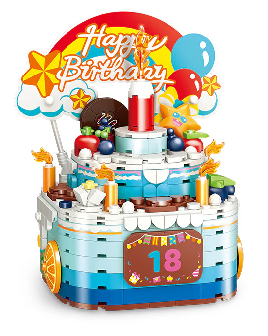 Birthday cake music box 古迪 GUDI 50002