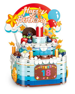 Birthday cake music box