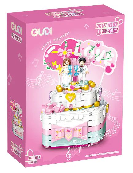 The wedding cake music box 古迪 GUDI 50001 image 3
