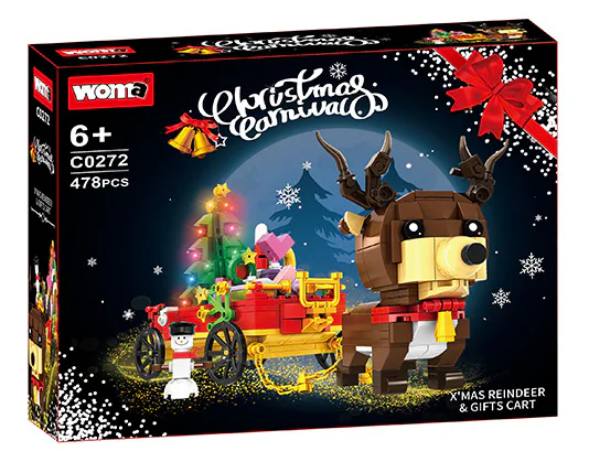Reindeer and gift car 沃马动漫 WOMA C0272 image 1