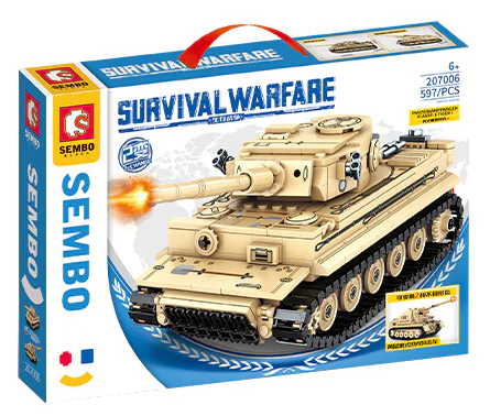 Survival war: Tiger heavy tanks 森宝 SEMBO 207006 image 2