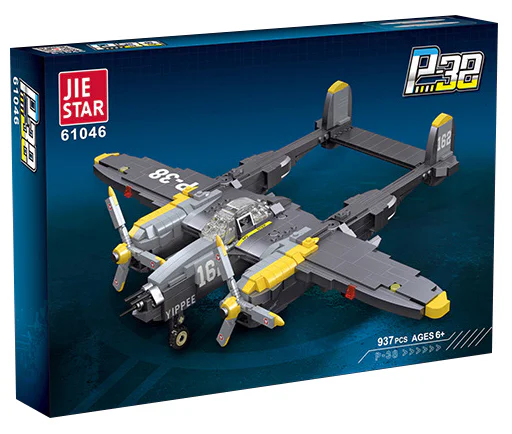 P-38 COMBAT AIRCRAFT 杰星 JIESTAR 61046 image 1
