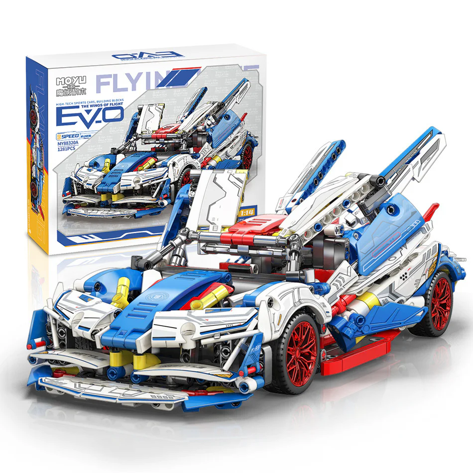 EVO MOTOR RACE TECHNOLOGY VEHICLE 魔域积木 MOYUBLOCK MY88320 image 2