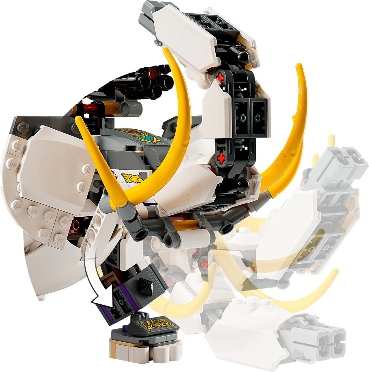 Six-tooth white elephant 乐高 LEGO 80043 image 2