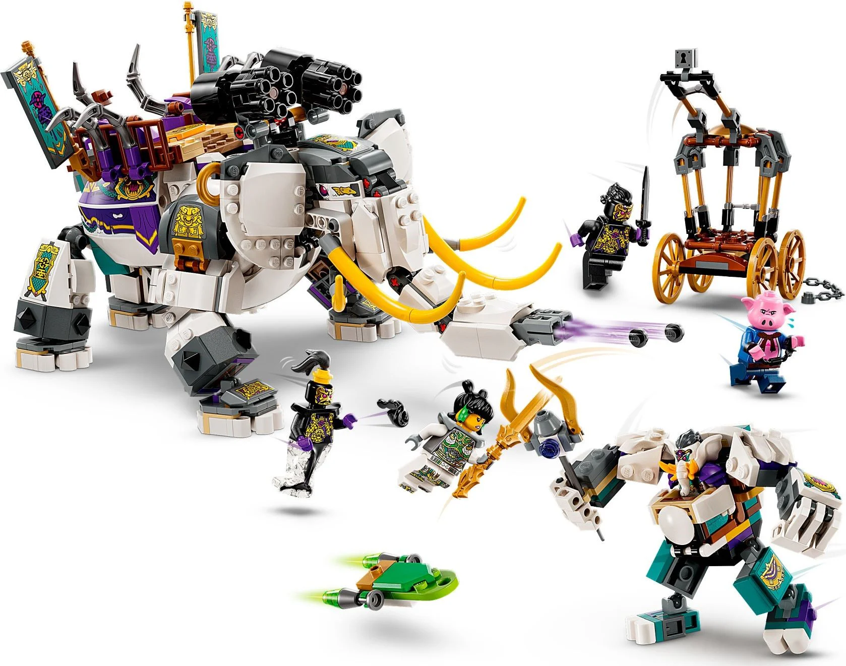 Six-tooth white elephant 乐高 LEGO 80043 image 4